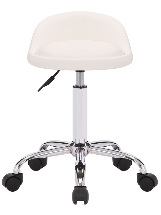 Taburete de trabajo Teramo piel sintética, blanco Taburete de trabajo Teramo piel sintética, blanco