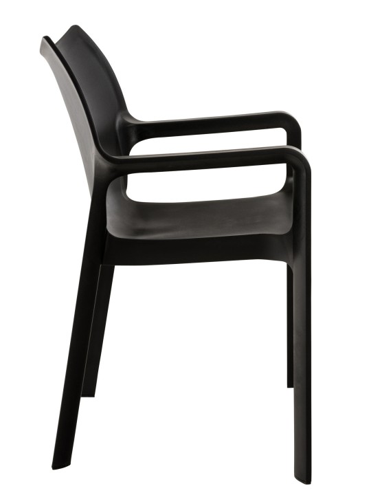 SET de 2 sillas apilables DIVA, negro