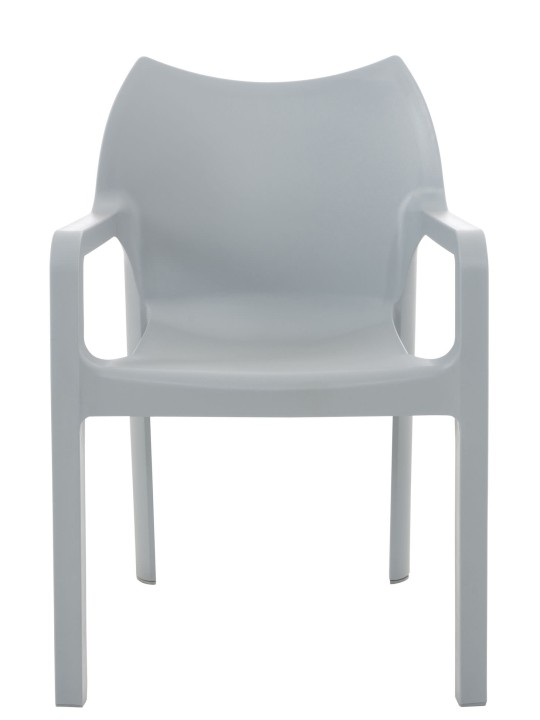 SET de 2 sillas apilables DIVA, gris claro SET de 2 sillas apilables DIVA, gris claro