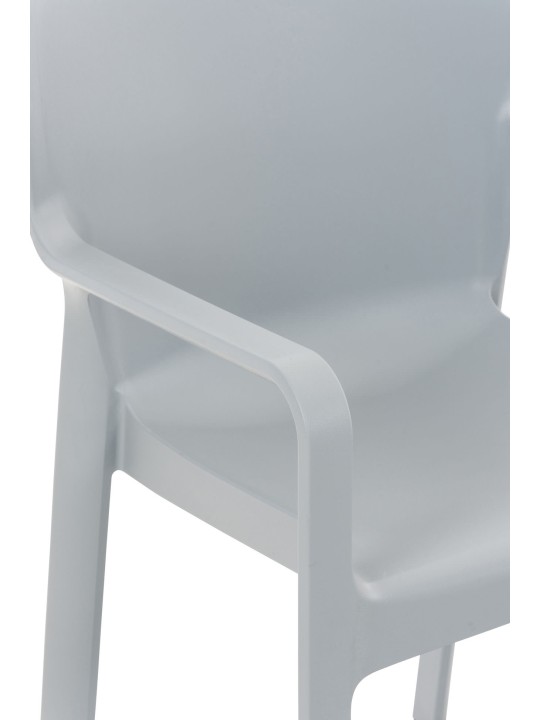 SET de 2 sillas apilables DIVA, gris claro SET de 2 sillas apilables DIVA, gris claro