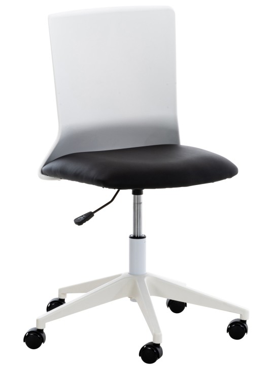 Silla de oficina Apolda piel sintética, negro