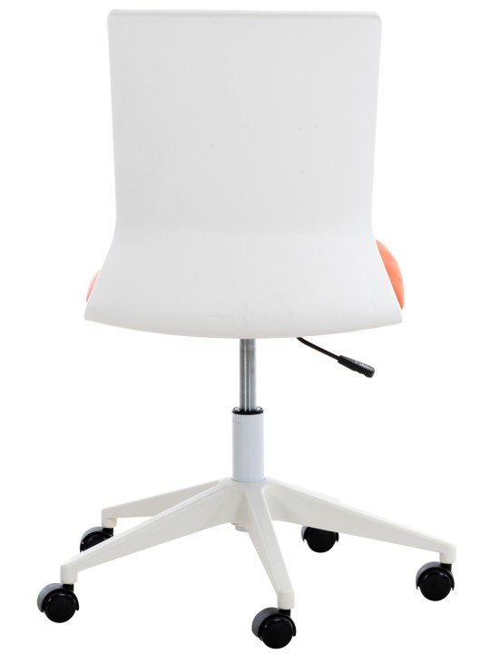 Silla de oficina Apolda piel sintética, naranja