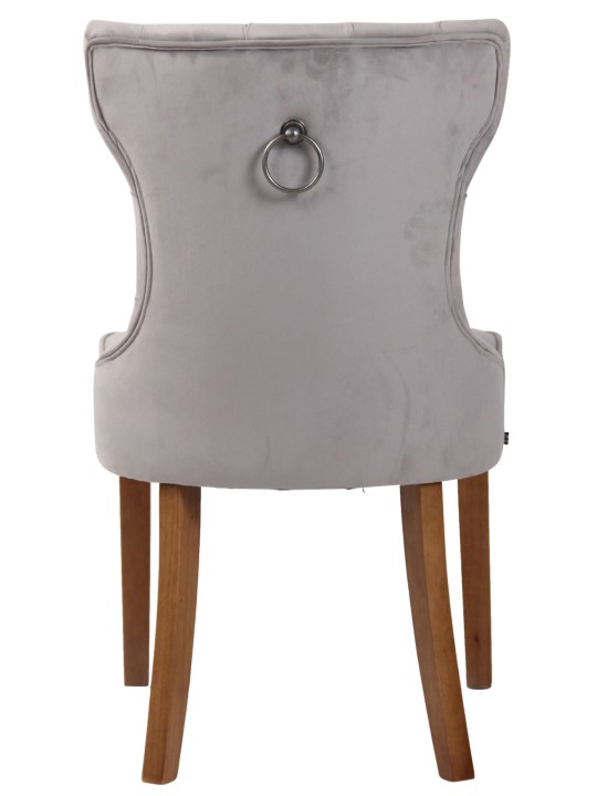 Silla Franca terciopelo antiguo-claro, gris Silla Franca terciopelo antiguo-claro, gris
