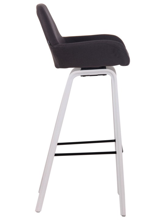 Taburete de bar Newnan tela estructura de 4 pies (roble), negro