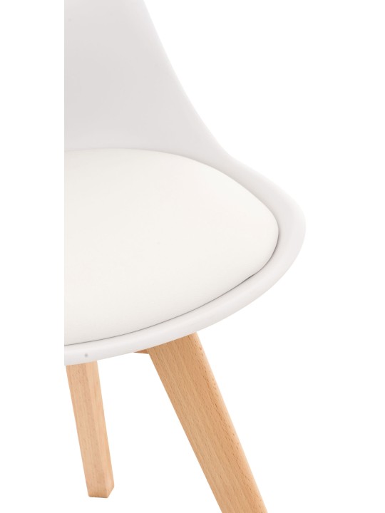 Conjunto de 4 sillas Linares, blanco