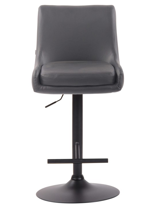 Taburete de bar Club piel sintética, gris