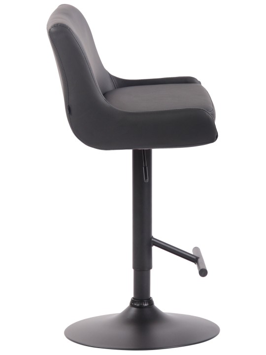 Taburete de bar Club piel sintética, gris