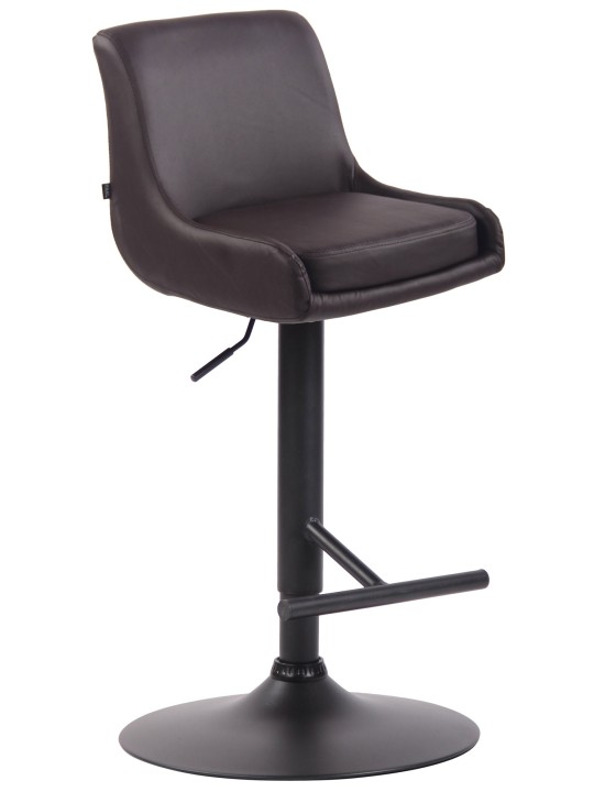 Taburete de bar Club piel sintética, marrón