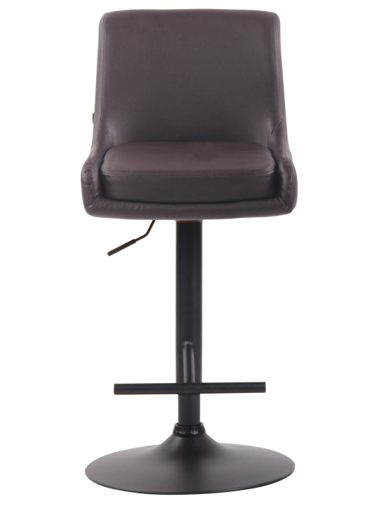 Taburete de bar Club piel sintética, marrón