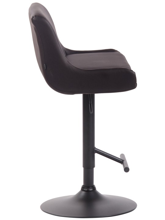 Taburete de bar Club piel sintética, marrón