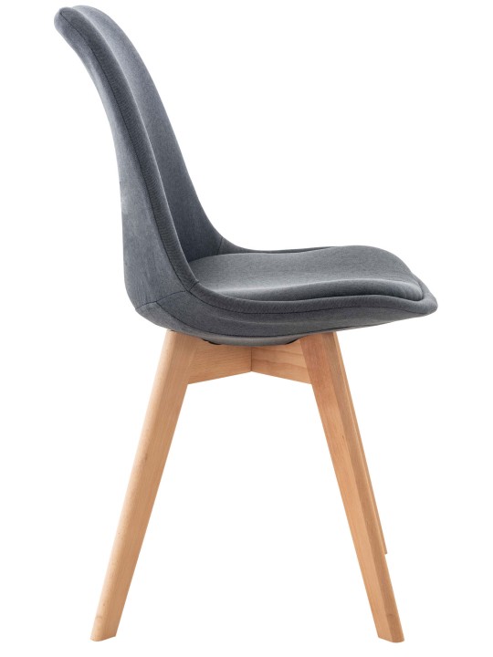 Silla Linares tela, gris oscuro Silla Linares tela, gris oscuro