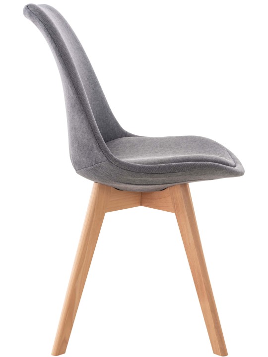 Silla Linares tela, gris Silla Linares tela, gris