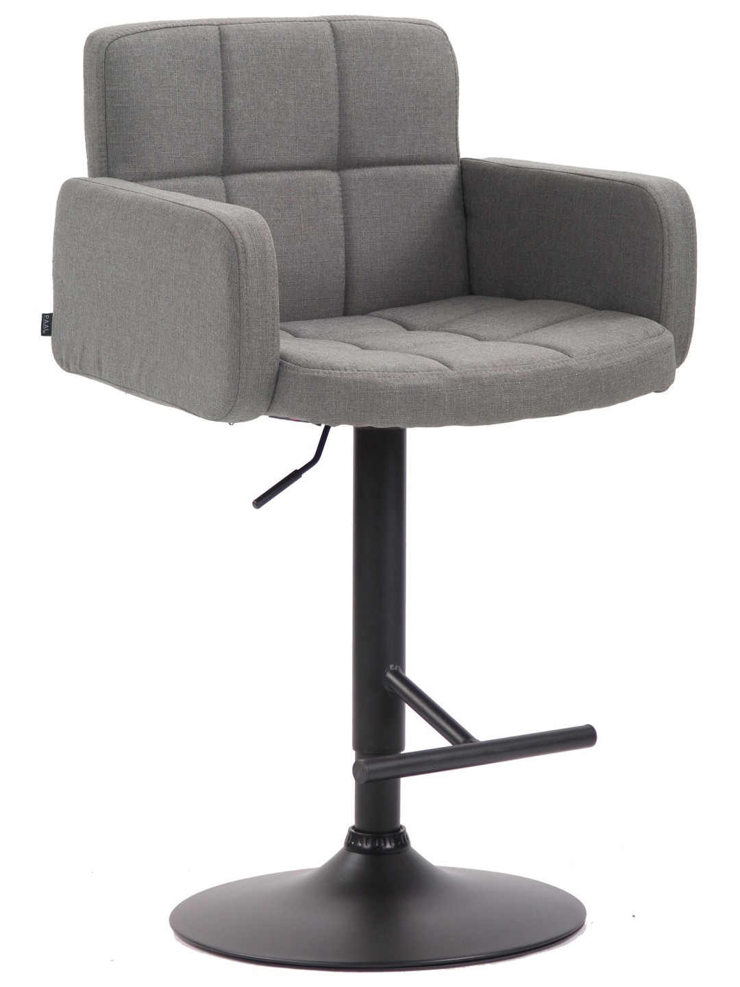 Taburete de bar Los Ángeles, tela, gris