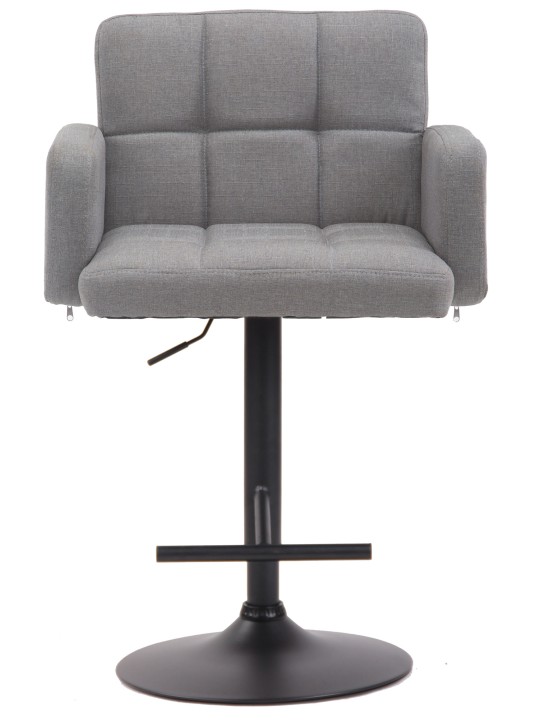 Taburete de bar Los Ángeles, tela, gris