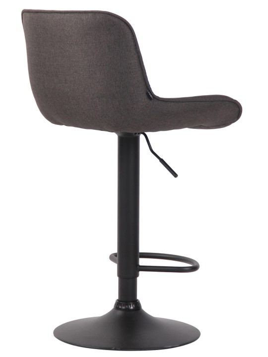 Taburete de bar tela Lentini, gris oscuro Taburete de bar tela Lentini, gris oscuro