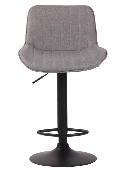 Taburete de bar tela Lentini, gris Taburete de bar tela Lentini, gris