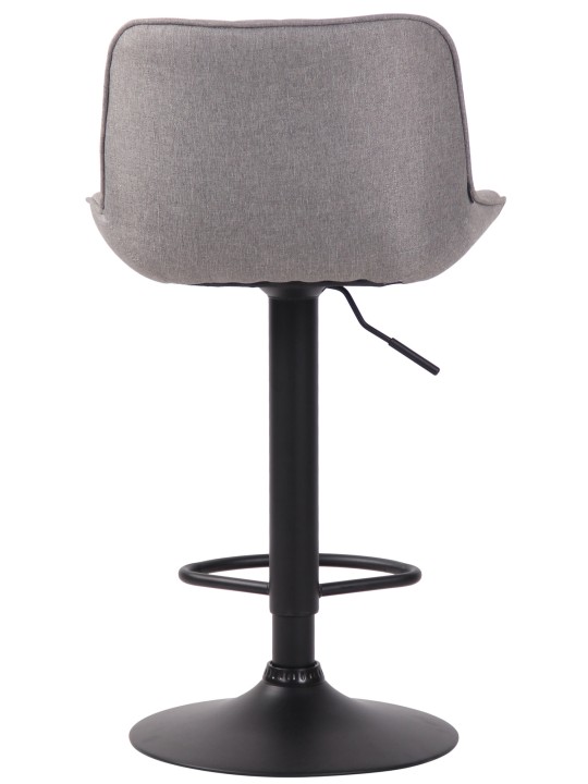 Taburete de bar tela Lentini, gris Taburete de bar tela Lentini, gris