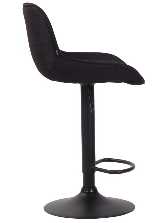 Taburete de bar tela Lentini, negro Taburete de bar tela Lentini, negro