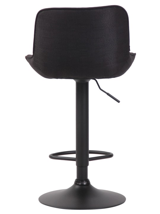 Taburete de bar tela Lentini, negro Taburete de bar tela Lentini, negro