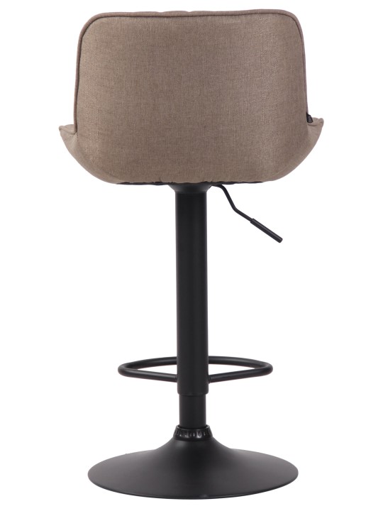 Taburete de bar tela Lentini, taupe Taburete de bar tela Lentini, taupe