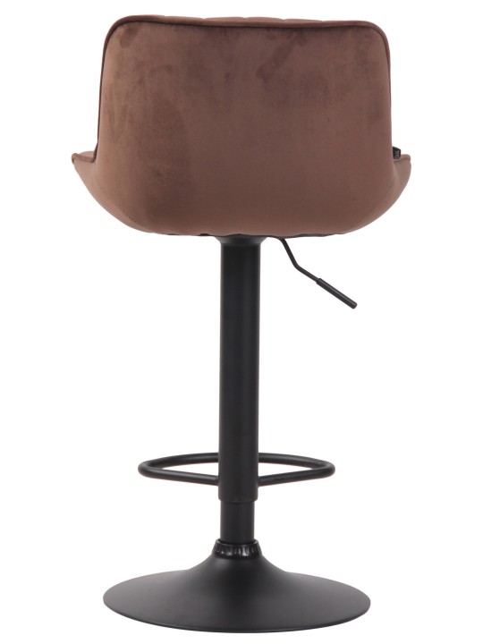 Taburete de bar Lentini terciopelo, marrón