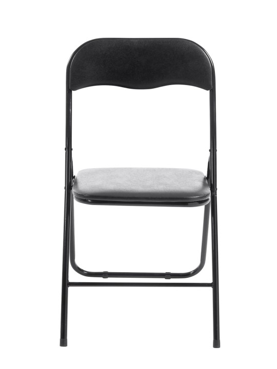 Silla plegable Félix, negro/negro