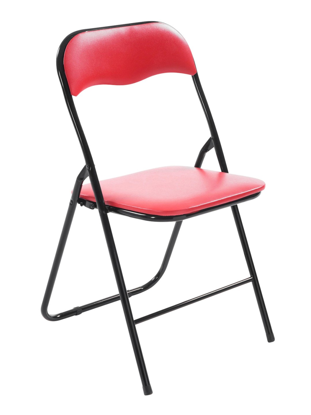 Silla plegable Félix, rojo/negro