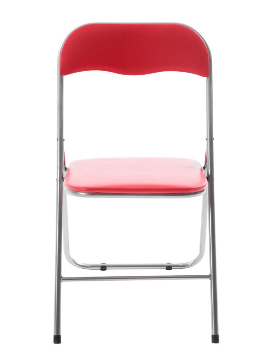 Silla plegable Félix, rojo/plata Silla plegable Félix, rojo/plata