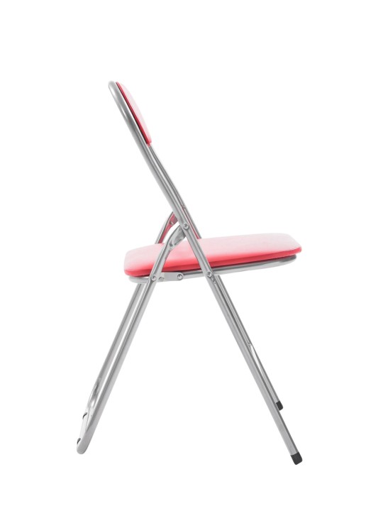 Silla plegable Félix, rojo/plata Silla plegable Félix, rojo/plata