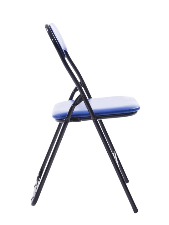 Silla plegable Félix, azul/negro