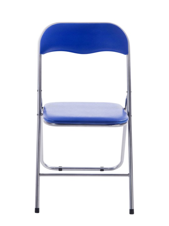 Silla plegable Félix, azul/plata