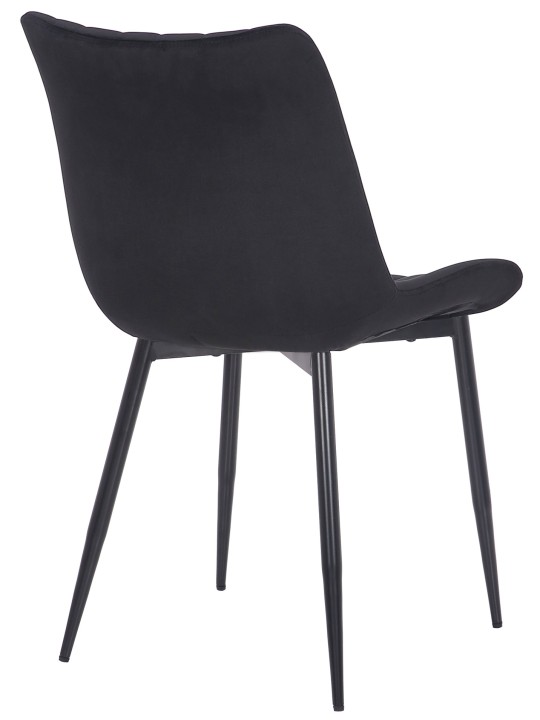 Silla Rahden terciopelo, negro Silla Rahden terciopelo, negro