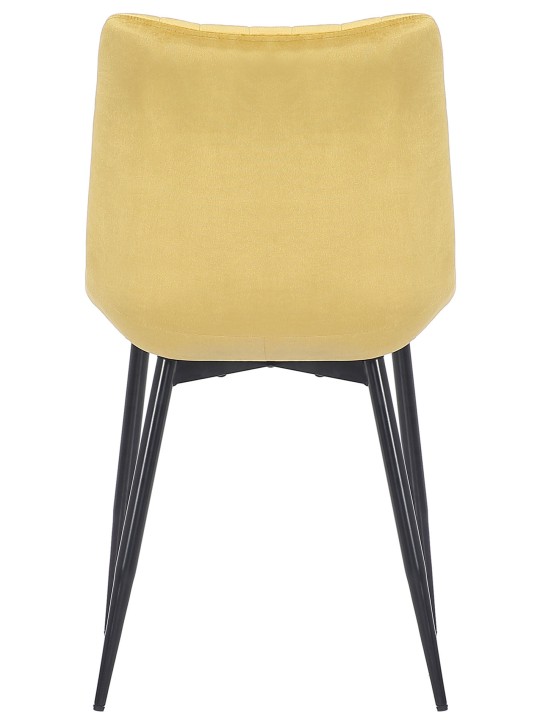 Silla Rahden terciopelo, amarillo