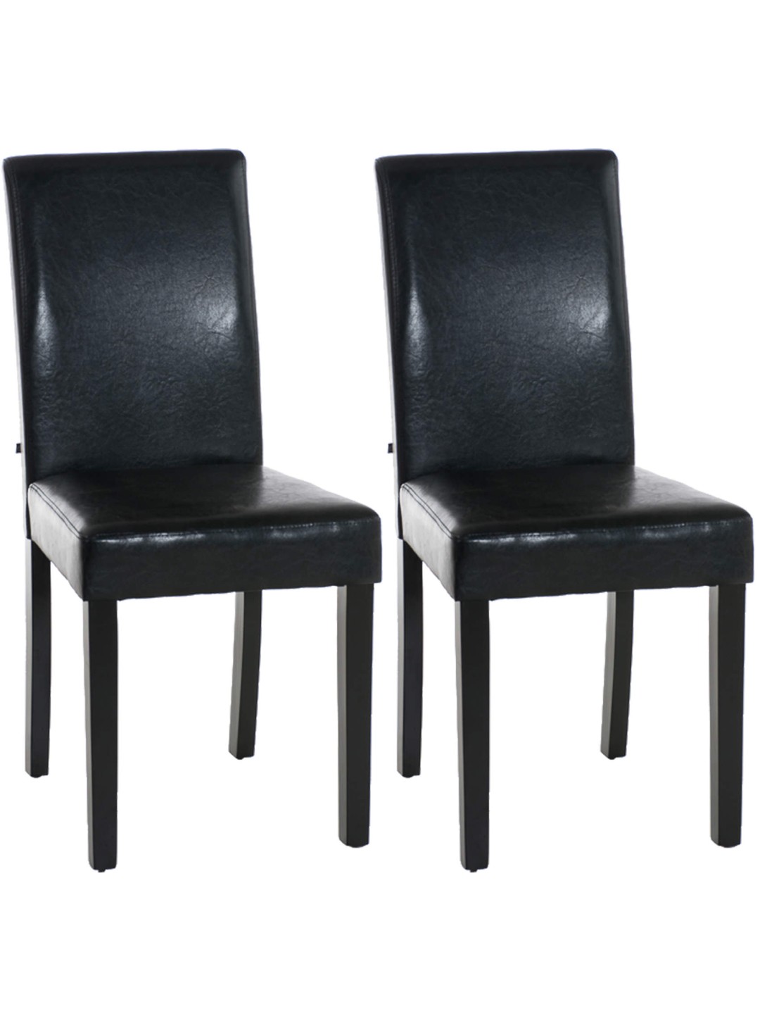 Juego de 2 sillas de comedor Ina, negro