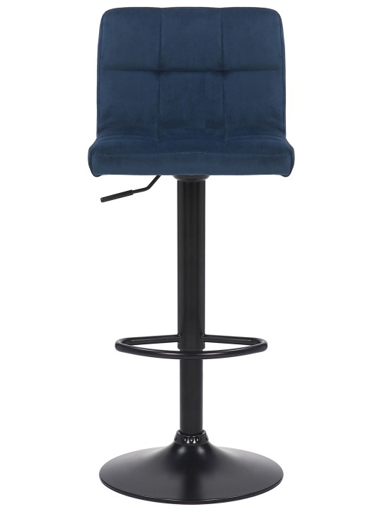 Juego de 2 taburetes de bar Feni terciopelo, azul Juego de 2 taburetes de bar Feni terciopelo, azul