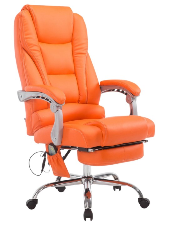 Silla de oficina Pacific con función de masaje, naranja Silla de oficina Pacific con función de masaje, naranja