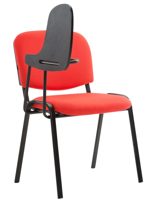 Conjunto de 4 sillas Ken con mesa plegable de tela, rojo