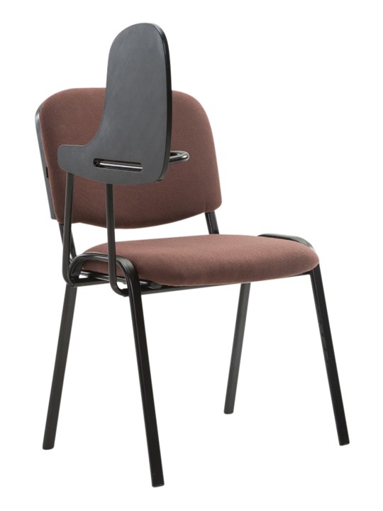 Conjunto de 4 sillas Ken con mesa plegable de tela, marrón