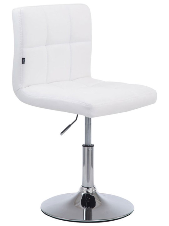 Juego de 4 taburetes de bar Palma V2, blanco