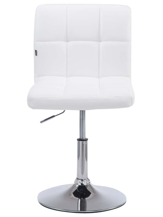 Juego de 4 taburetes de bar Palma V2, blanco