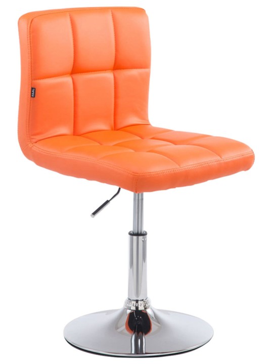 Juego de 4 taburetes de bar Palma V2, naranja