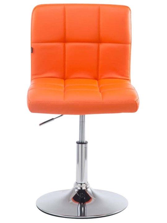 Juego de 4 taburetes de bar Palma V2, naranja