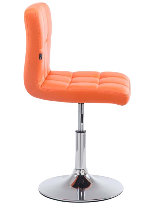 Juego de 4 taburetes de bar Palma V2, naranja