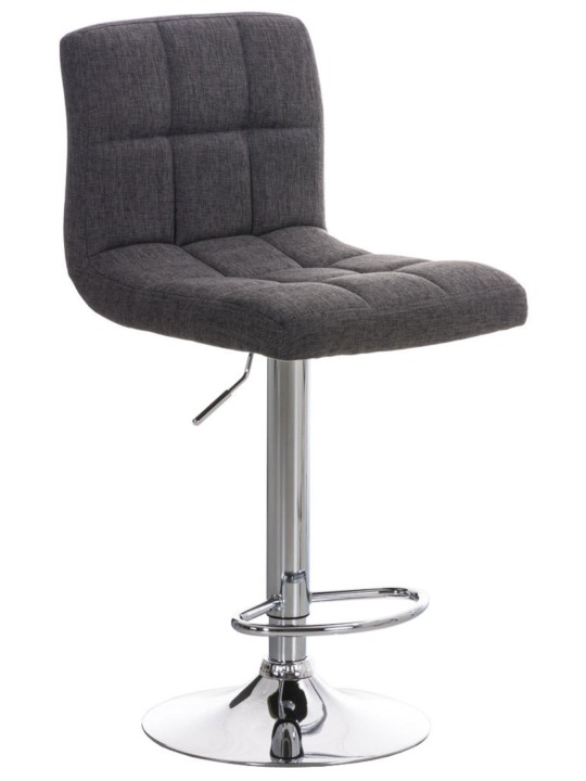 Juego de 2 taburetes de bar Perú FABRIC C, gris claro Juego de 2 taburetes de bar Perú FABRIC C, gris claro
