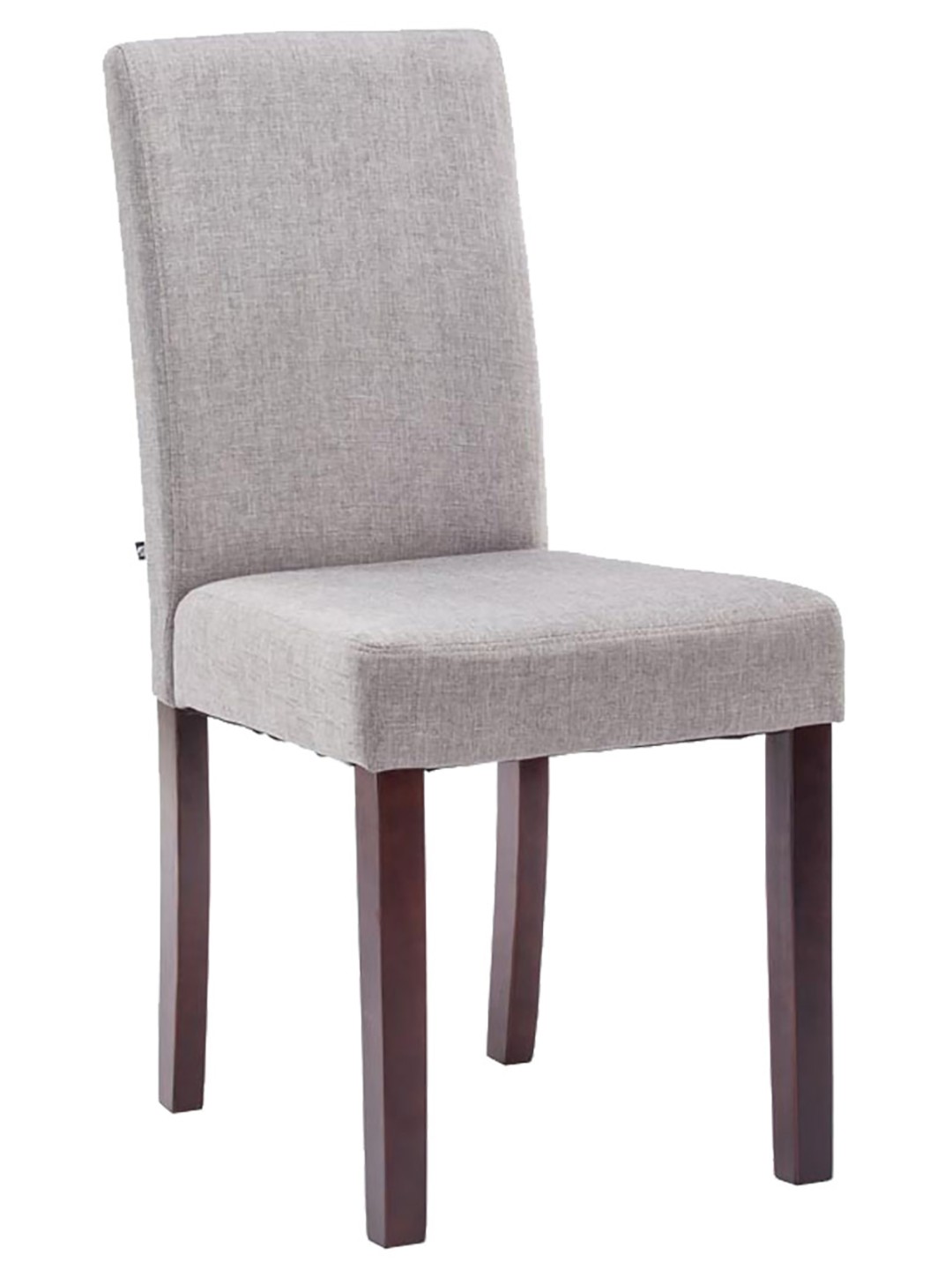 Silla de comedor Ina tela capuchino, gris claro