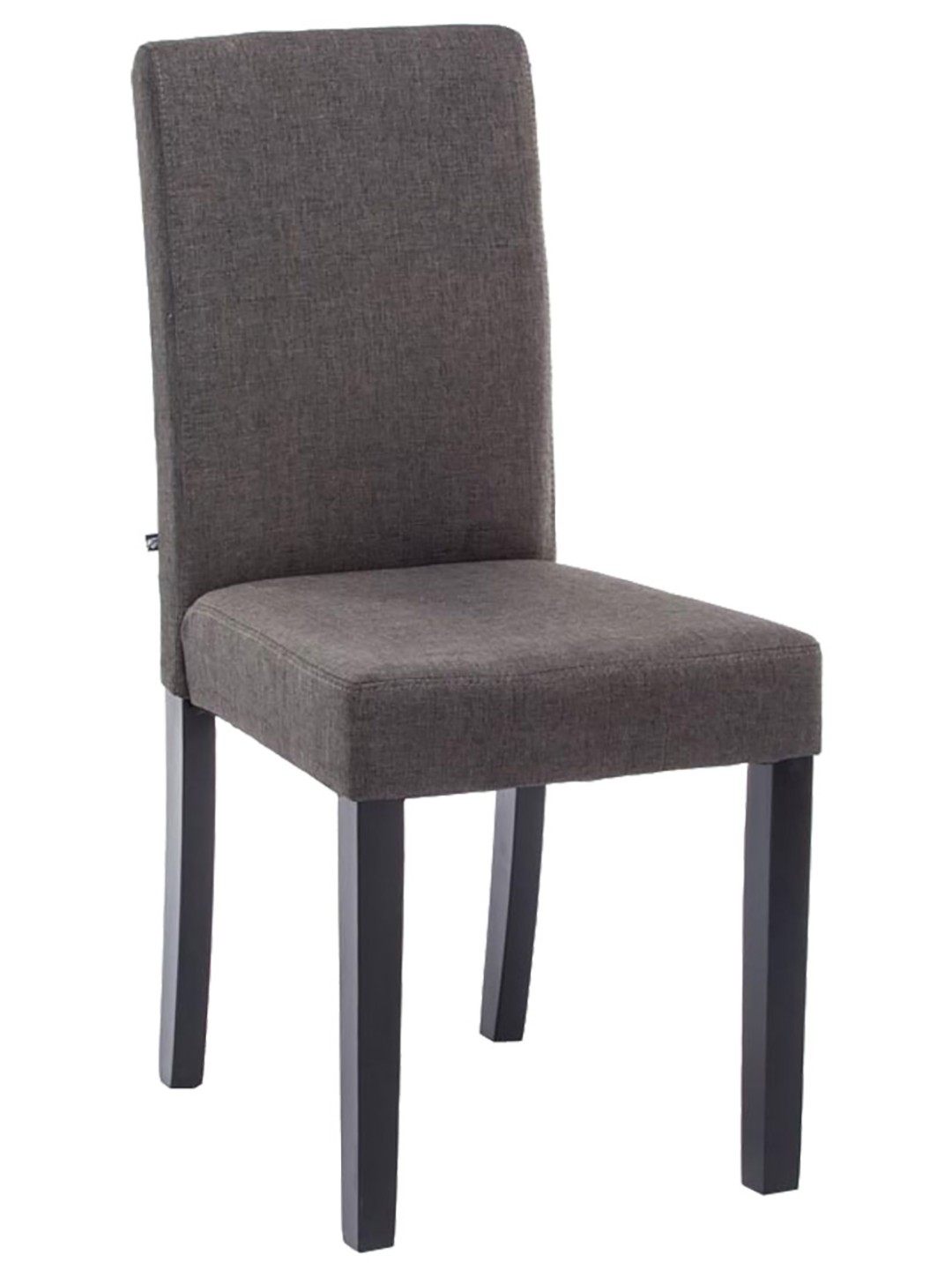 Silla de comedor Ina tela, gris oscuro