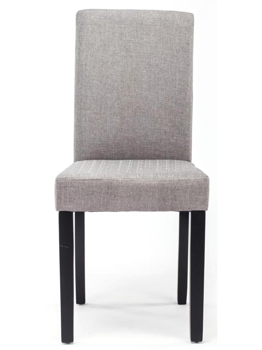 Silla de comedor Ina tela, gris claro