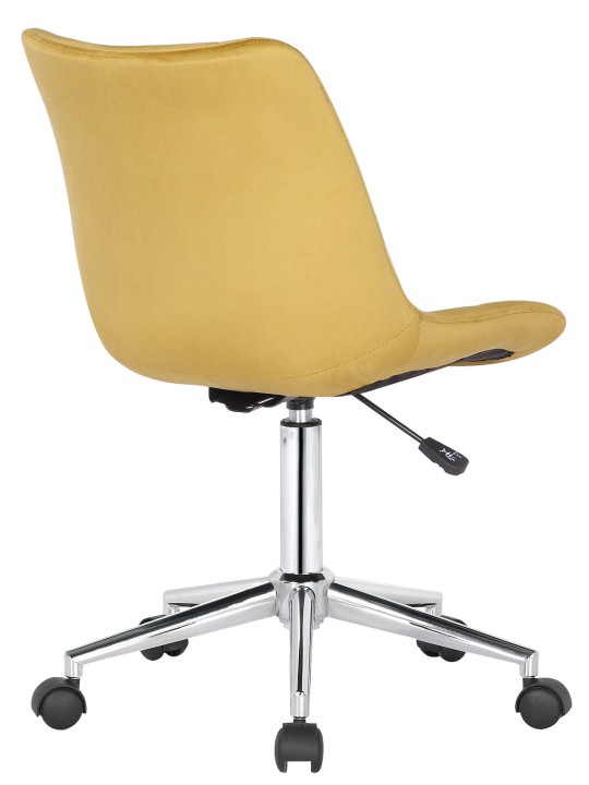 Silla de oficina Medford terciopelo, amarillo