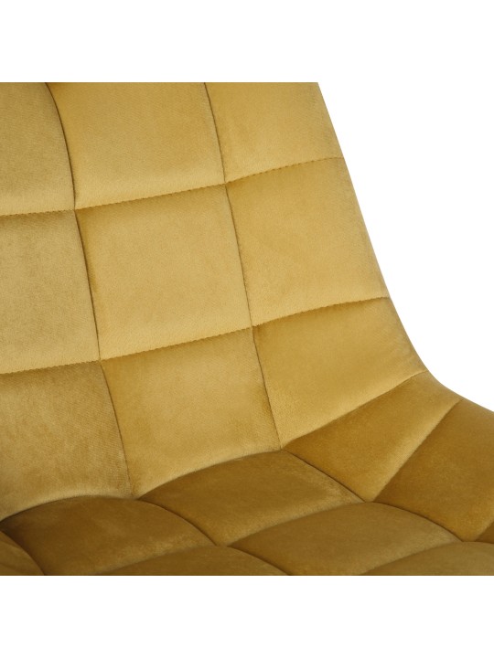 Silla de oficina Medford terciopelo, amarillo