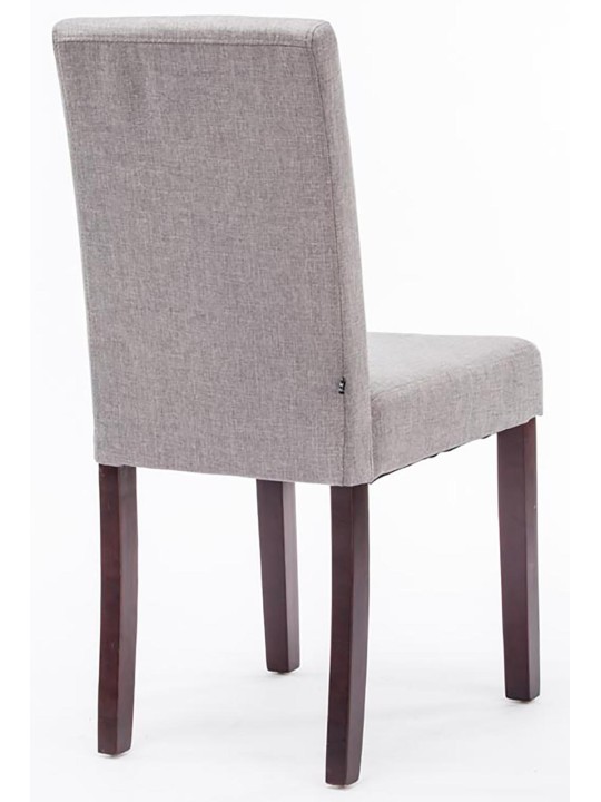 Juego de 2 sillas de comedor Ina tela capuchino, gris claro Juego de 2 sillas de comedor Ina tela capuchino, gris claro